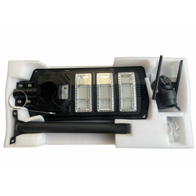 Комбинирана соларна лампа с камера 2 в 1 SPM-XA01 1800W