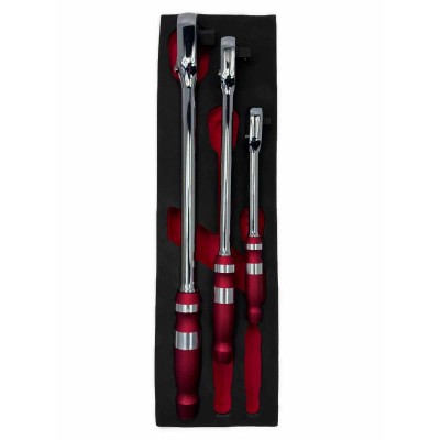 Комплект усилени тресчотки удължени XL 1/4"; 3/8"; 1/2" KRAFTWELLE Комплект усилени тресчотки удължени XL 1/4"; 3/8"; 1/2" KRAFTWELLE