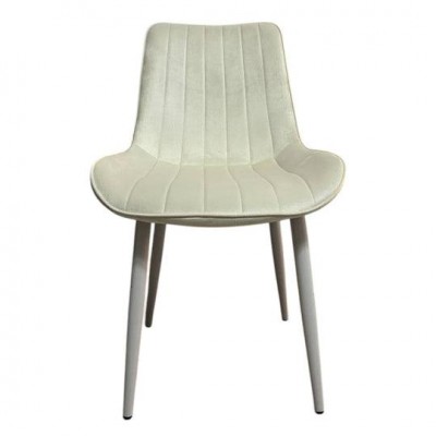 Трапезен стол Ария - цвят млечно бял