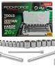 Комплект вложки 3/8" ROCKFORCE 20 части 6-22 мм. Комплект вложки 3/8" ROCKFORCE 20 части 6-22 мм.
