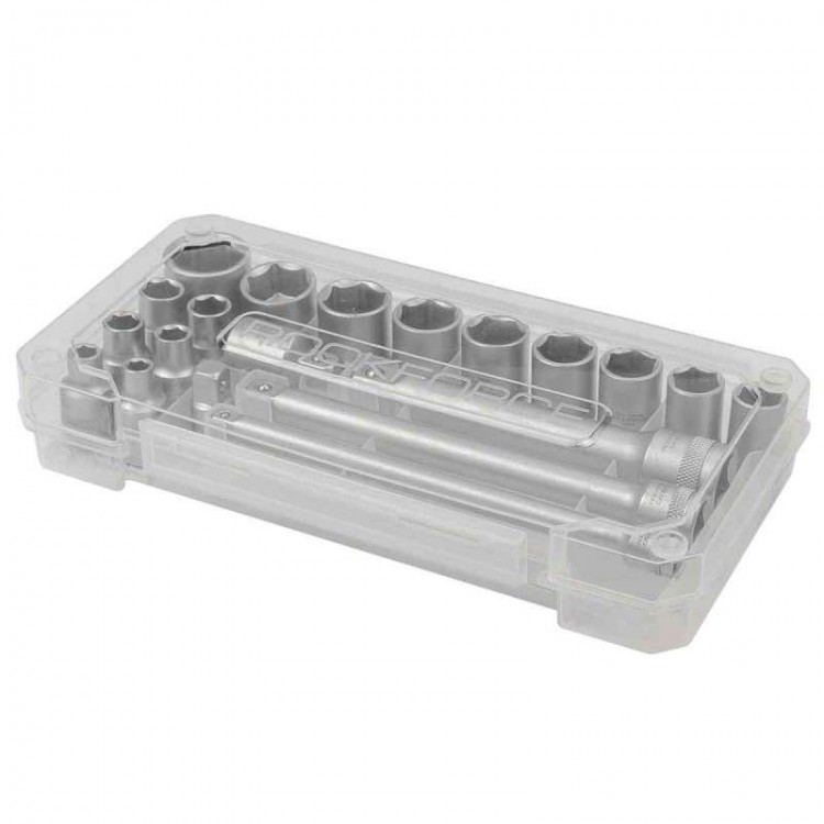Комплект вложки 3/8" ROCKFORCE 20 части 6-22 мм. Комплект вложки 3/8" ROCKFORCE 20 части 6-22 мм.