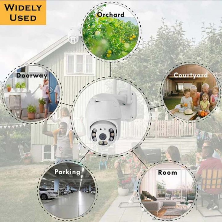 Камера за външно наблюдение с Wi-Fi, PENDAN PTZ, 8MP, Smart Camera 360°
