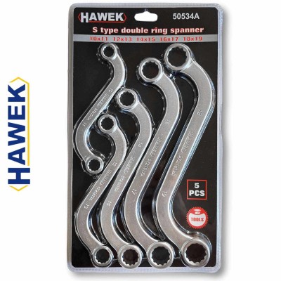 Ключове звезди S-образни 5 части HAWEK Ключове звезди S-образни 5 части HAWEK