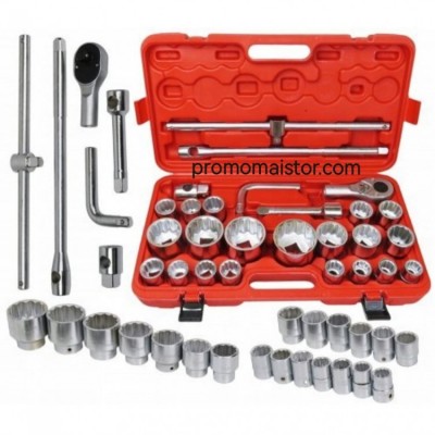 Камионско гедоре 26 части, дванадесетостенно 3/4" и 1" ( 21 - 65 мм.) Камионско гедоре 26 части, дванадесетостенно 3/4" и 1" ( 21 - 65 мм.)