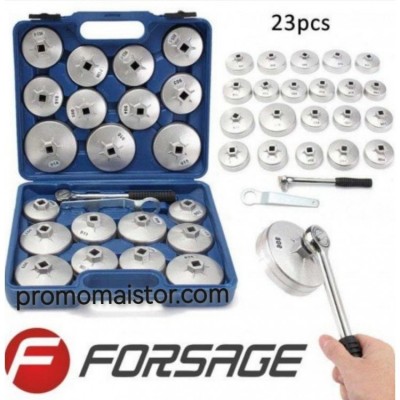 Комплект ключове за маслен филтър Forsage 1/2" 23 части Комплект ключове за маслен филтър Forsage 1/2" 23 части