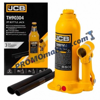 Хидравличен крик JCB ТН90304 тип бутилка 3 тона Хидравличен крик JCB ТН90304 тип бутилка 3 тона