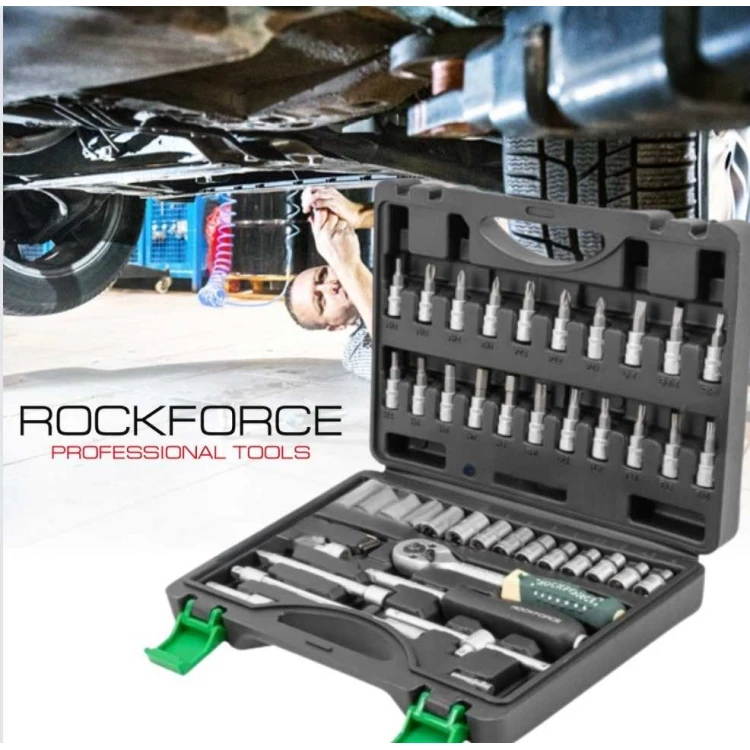 Гедоре 1/4" 46 части ROCKFORCE Гедоре 1/4" 46 части ROCKFORCE