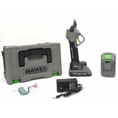 Акумулаторна градинска ножица HAWEK 24V 4Ah