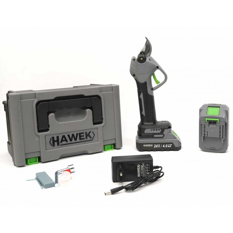 Акумулаторна градинска ножица HAWEK 24V 4Ah
