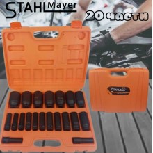 Ударни вложки STAHLMAYER 1/2" 20 части (10–38)