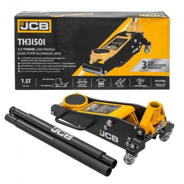 Хидравличен крик тип Крокодил JCB TH31501 85-355 мм. 1.5 тона Хидравличен крик тип Крокодил JCB TH31501 85-355 мм. 1.5 тона