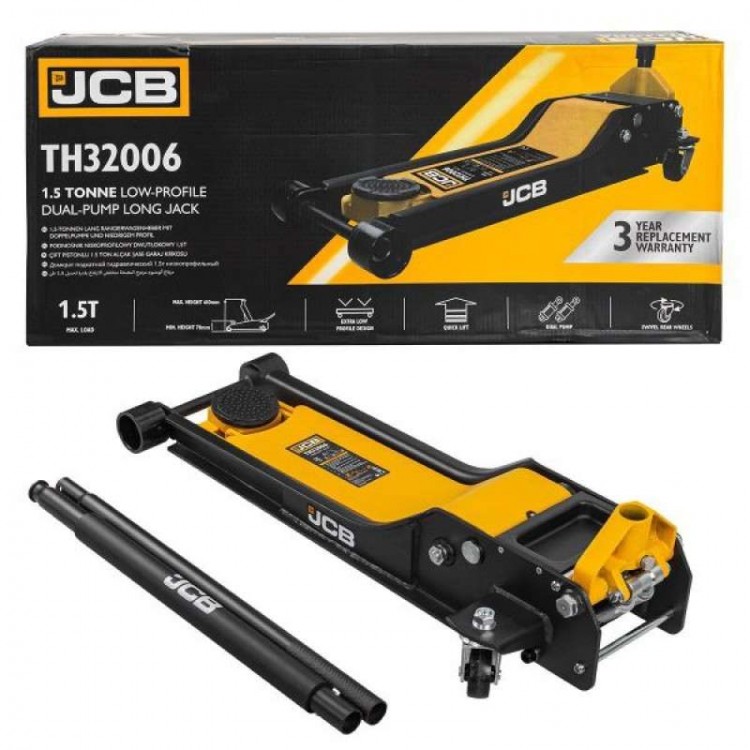 Хидравличен крик тип Крокодил JCB TH32006 70-610 мм. 1.5 тона Хидравличен крик тип Крокодил JCB TH32006 70-610 мм. 1.5 тона