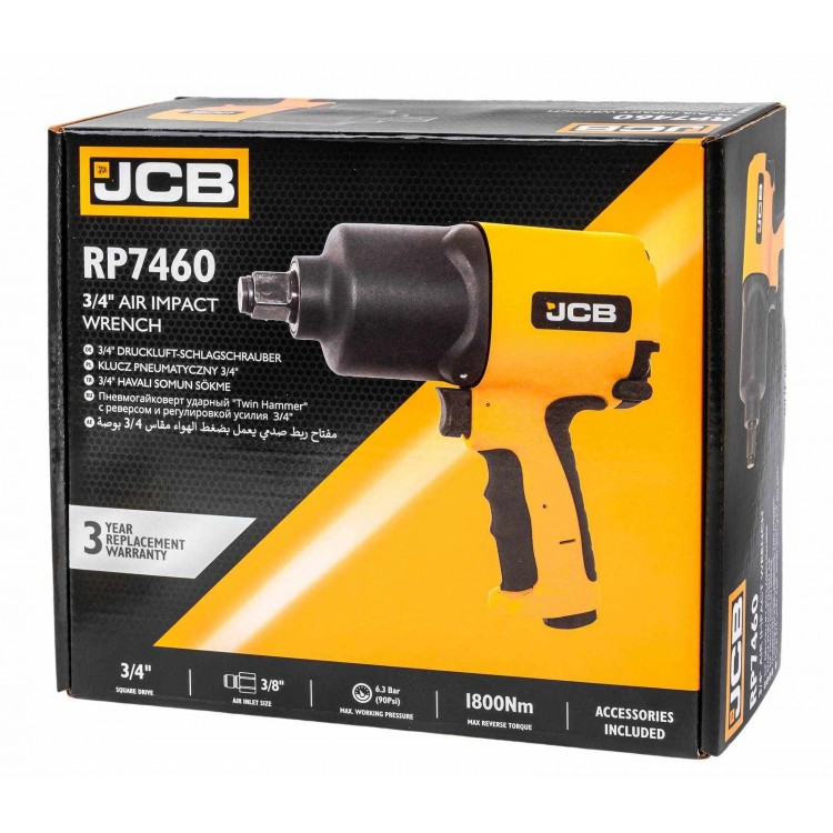 Пневматичен гайковерт 3/4" 1800 Nm JCB Пневматичен гайковерт 3/4" 1800 Nm JCB