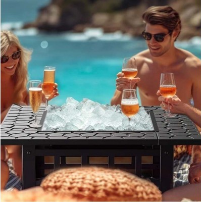 Градинска маса 3 в 1 "Fire Pit" - BBQ, камина и ледарка Градинска маса 3 в 1 "Fire Pit" - BBQ, камина и ледарка