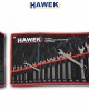 Комплект звездогаечни ключове 16 части 6-24 мм. HAWEK
