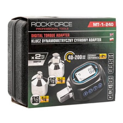 Цифров динамометричен адаптер 1/2" 40-200Nm ROCKFORCE Цифров динамометричен адаптер 1/2" 40-200Nm ROCKFORCE