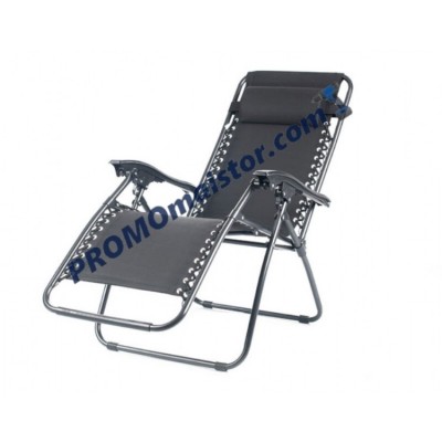 Сгъваем шезлонг с метална конструкция и текстил Сгъваем шезлонг с метална конструкция и текстил