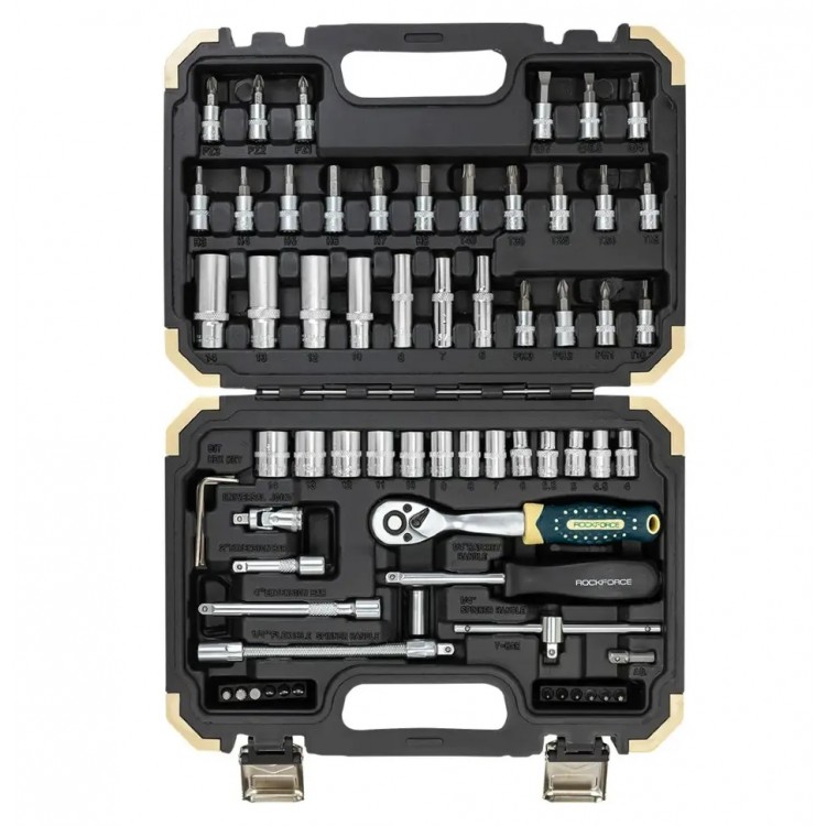 Гедоре 66 части 1/4" ROCKFORCE Гедоре 66 части 1/4" ROCKFORCE