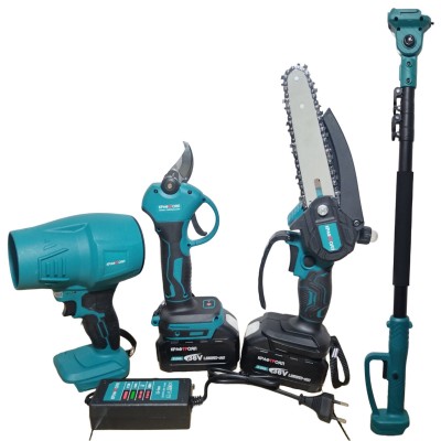 ПРОМО КОМПЛЕКТ 4 в 1 турбо пистолет, лозарска ножица, резачка 15 см и телескопичен прът KraftRoyal 36V 8Ah ПРОМО КОМПЛЕКТ 4 в 1 турбо пистолет, лозарска ножица, резачка 15 см и телескопичен прът KraftRoyal 36V 8Ah