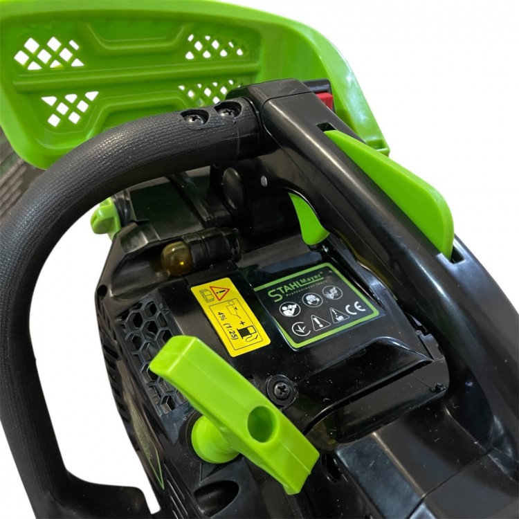 Мини бензинова резачка за кастрене STAHLMAYER 25.4cc , 30см шина , 2 вериги Мини бензинова резачка за кастрене STAHLMAYER 25.4cc , 30см шина , 2 вериги