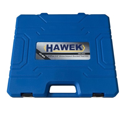 Комплект ударни вложки и удължения 43части – 1/2'' HAWEK , HW-2053 Комплект ударни вложки и удължения 43части – 1/2'' HAWEK , HW-2053