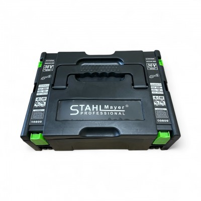 Акумулаторен ъглошлайф 36V 8.0AH STAHLMAYER-Black Акумулаторен ъглошлайф 36V 8.0AH STAHLMAYER-Black