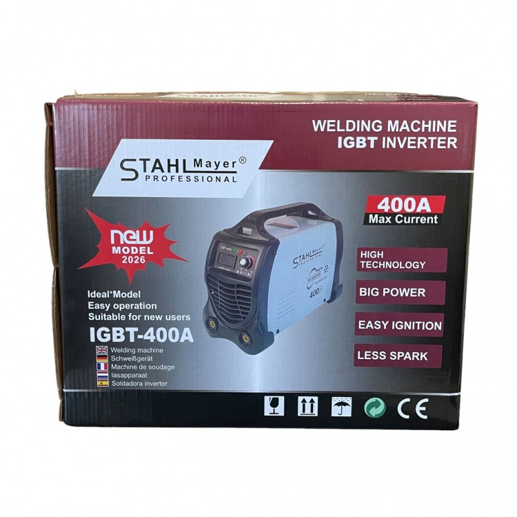 Инверторен електрожен 400А STAHLMAYER - MAX, В-27-038 Инверторен електрожен 400А STAHLMAYER - MAX, В-27-038