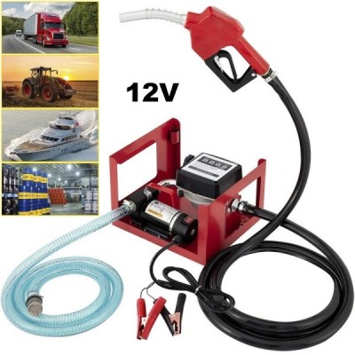 Електрическа помпа за източване на гориво, бензиноколонка с брояч - 12V Електрическа помпа за източване на гориво, бензиноколонка с брояч - 12V