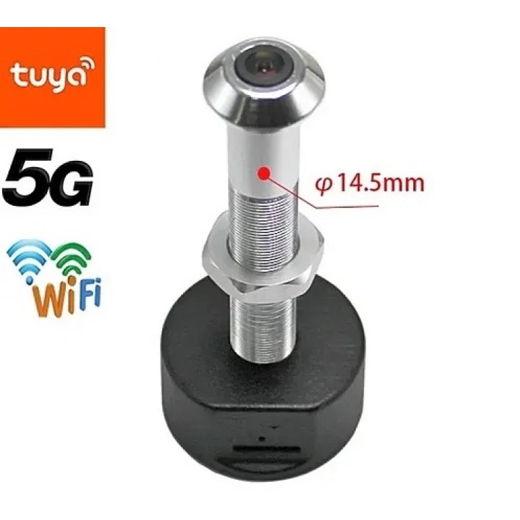 WiFi смарт камера за врата – шпионка с широкоъгълен обектив и нощно виждане WiFi смарт камера за врата – шпионка с широкоъгълен обектив и нощно виждане