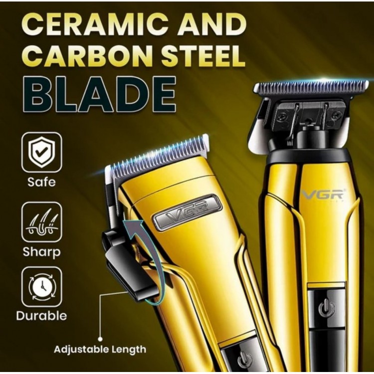 Комплект 3в1 машини за подстригване на брада и коса VGR V-694 Комплект 3в1 машини за подстригване на брада и коса VGR V-694