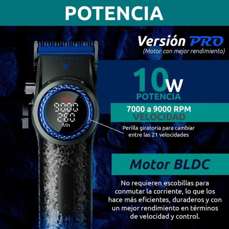 Професионална машинка за подстригване VGR PRO V-001 Blue Edition