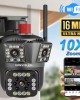 WiFi 4K 16MP външна камера с троен обектив SUNVISON, 10x ZOOM WiFi 4K 16MP външна камера с троен обектив SUNVISON, 10x ZOOM