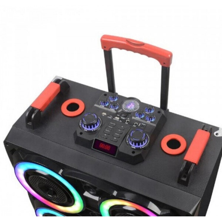 Безжична светеща караоке тонколона NDR-8888 4x8" Безжична светеща караоке тонколона NDR-8888 4x8"