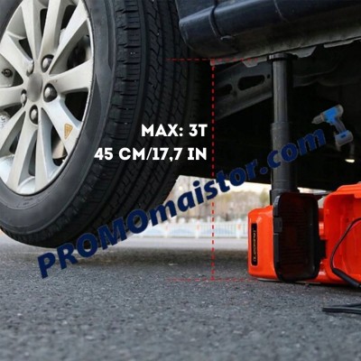 Комплект електрически хидравличен крик 3 в 1, компресор и електрически ударен гайковерт Комплект електрически хидравличен крик 3 в 1, компресор и електрически ударен гайковерт