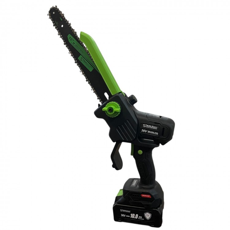 Комплект Акумулаторна Лозарска Ножица и Акумулаторен Трион StahlMayer 36V 10AH, LCD дисплей 