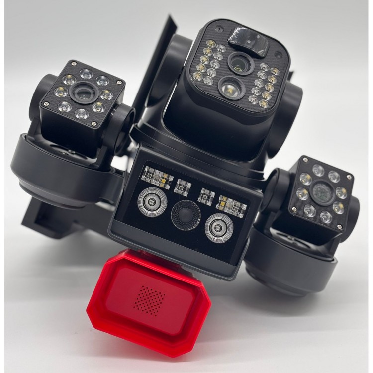 Соларна охранителна камера TAXSUNVISION – 16 MP, 3 обектива, аларма,  Wi-Fi , модел 28-80