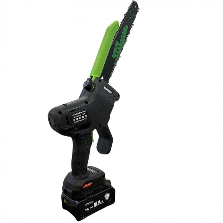 Акумулаторна резачка STAHLMAYER 36V 10AH с дисплей, 2 батерии и 2 вериги, 30 см шина