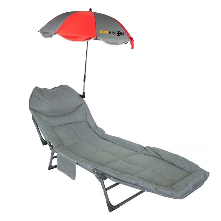 Сгъваемо походно легло тип шезлонг с чадър SUNVISION , SV-3999