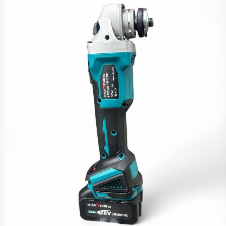 Комплект от акумулаторен ъглошлайф и винтоверт KraftRoyal 36V 8Ah
