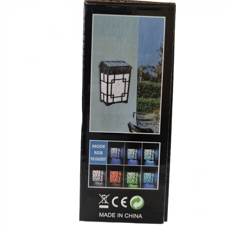 Стенен аплик със соларен панел XF-601 Стенен аплик със соларен панел XF-601