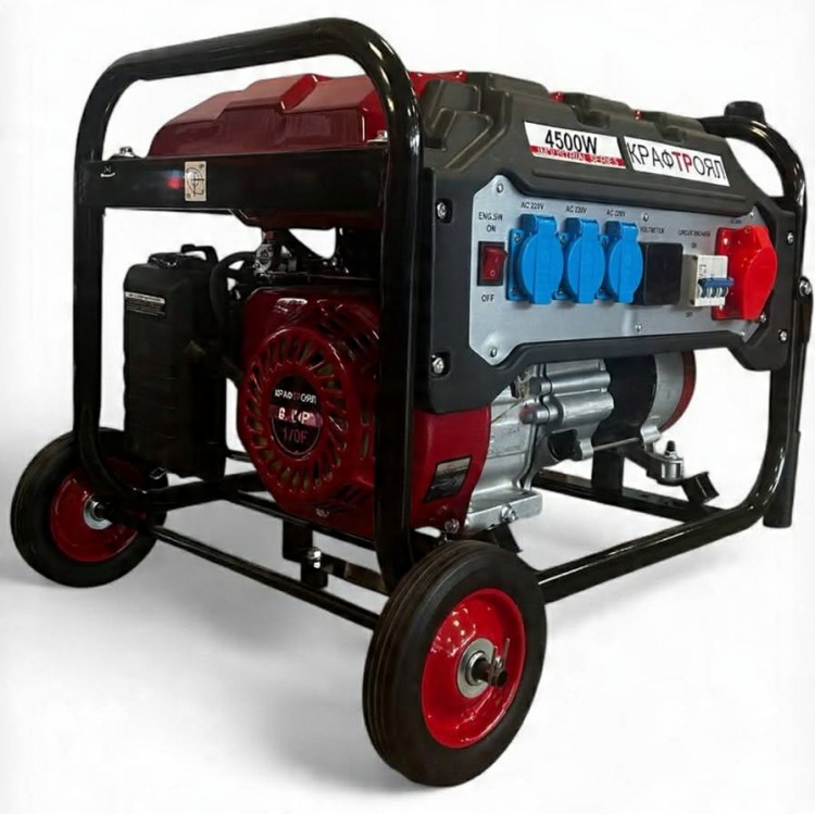 Монофазен четиритактов генератор с дисплей 4.5 kW KraftRoyal 