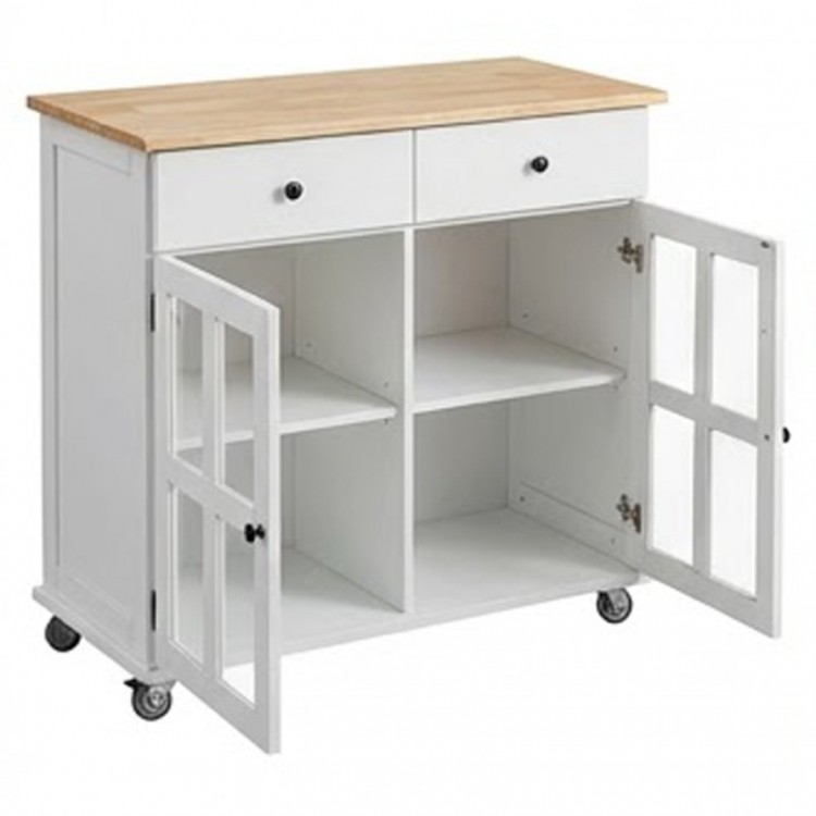 Мобилен кухненски остров, кухненска количка, 95 см