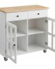 Мобилен кухненски остров, кухненска количка, 95 см