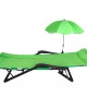 Сгъваемо походно легло тип шезлонг с чадър Сгъваемо походно легло тип шезлонг с чадър