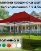 Сгъваема градинска шатра тип Хармоника 3 х 4.5м. Сгъваема градинска шатра тип Хармоника 3 х 4.5м.