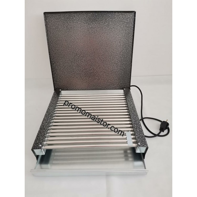 Българска електрическа скара от неръждаема стомана 2400W с капак Българска електрическа скара от неръждаема стомана 2400W с капак