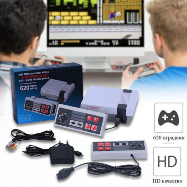 Телевизионна игра с 620 вградени класически игри Cool Baby Телевизионна игра с 620 вградени класически игри Cool Baby