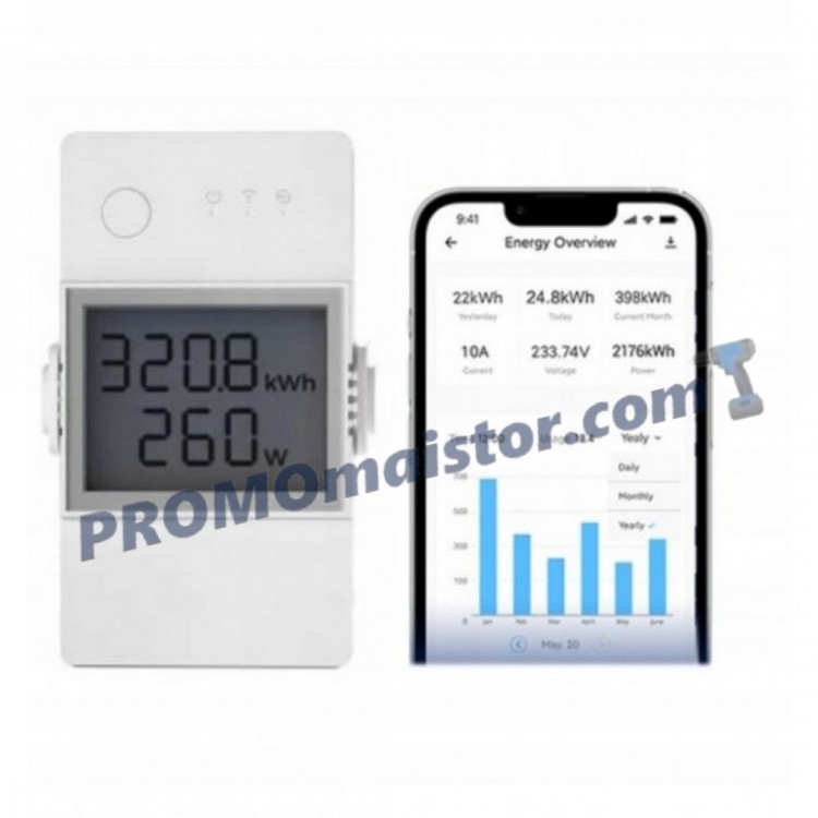 Sonoff pow elite - WiFi управляем прекъсвач с вграден електромер POWR316D Sonoff pow elite - WiFi управляем прекъсвач с вграден електромер POWR316D