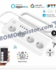 WiFi смарт разклонител 16А с 4 EU гнезда, 4 USB - Smartlife, TUYA WiFi смарт разклонител 16А с 4 EU гнезда, 4 USB - Smartlife, TUYA