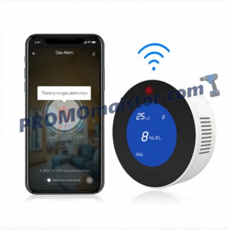 WiFi алармен датчик за изтичане на газ с известяване на телефон WiFi алармен датчик за изтичане на газ с известяване на телефон